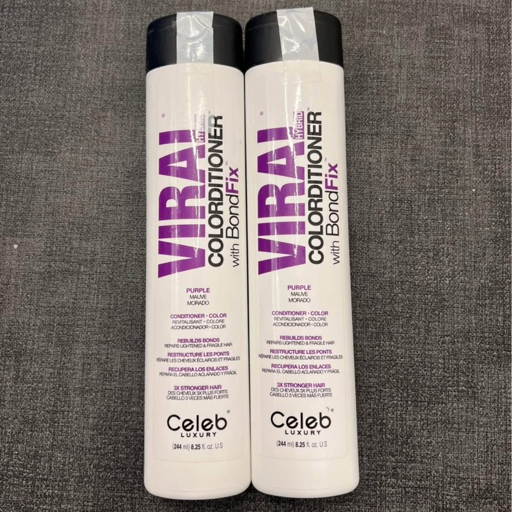 Purple and Black Hair Conditioner for Vibrant Color